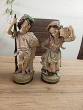 Keramik Figur Hirte Magd