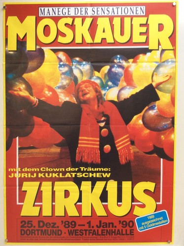 Moskauer zirkus zirkusplakat - moskauer,