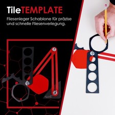 Professionelles Fliesenlegerzubehör: Präzise Fliesenschablone mit Lochmarkierung