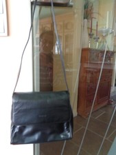 tolle schwarze Ledertasche von Fabiani, Trageriemen