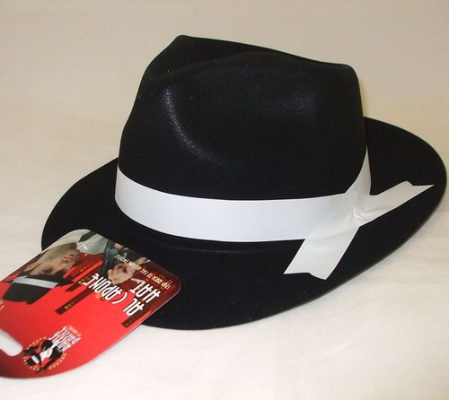 Herren kostüm gangster hut - gangster, al