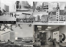 Ansichtskarte DDR, Karl - Marx - Stadt, Chemnitz, Lot von 4 AK