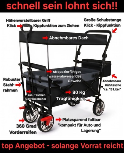 Falt bollerwagen handwagen - falt,