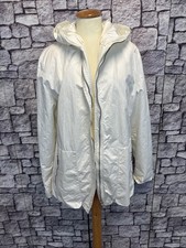 Milo Coats Regen -Wind-Wetter Jacke Damen 40 Creme Kapuze 17B60