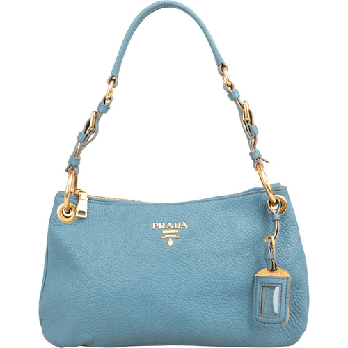 Prada blue vitello - daino, hobo