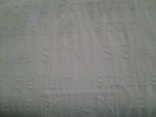 2er Schiebegardinen 60 x 240 cm, ,wollweiß, gewebt, mit modernen Schrift,sehrgut