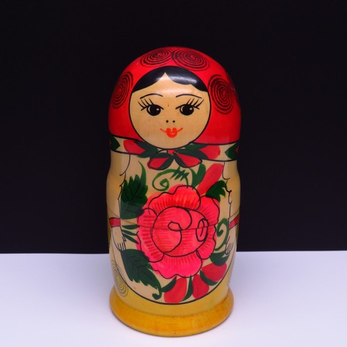 Vintage matroschka holzpuppe - vintage,