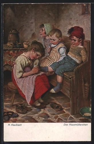 Künstler hermann kaulbach - künstler-ak,