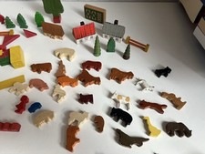 Holz Mini Bauernhof Tiere