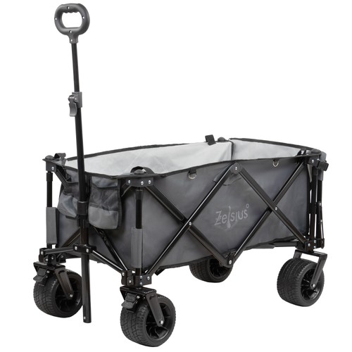 Bollerwagen faltbar grau - bollerwagen,