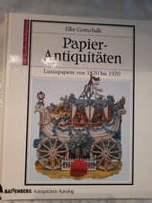 Papier-Antiquitäten Gottschalk Luxuspapiere v. 1820-1920 neuwertig Battenberg