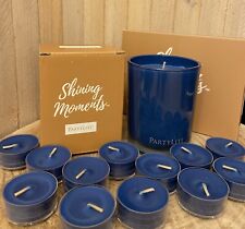 PartyLite  Duftwachsglas Escential  Blaubeer - Tarte & 12 Teelichter NEU mit OVP