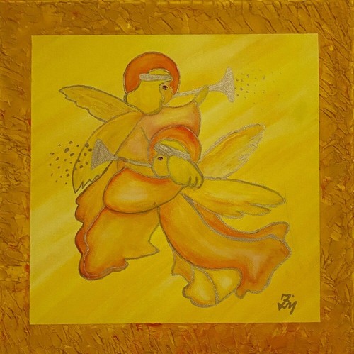 Acrylbild engel bild - acrylbild, "engel"
