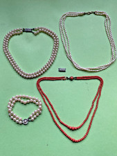 4x alte Perlenkette Schmuck