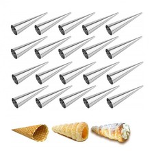 Schillerlockenform 20 Backform Hörnchen Schillerlocken Schaumrollen Edelstahl