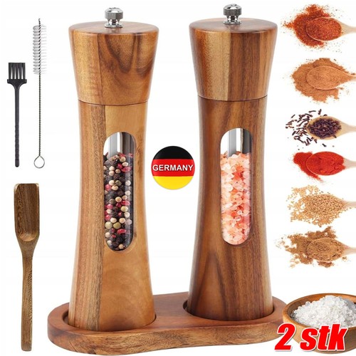 Manuelle gewürzmühle holz