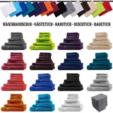 Frottier Gästetücher Handtücher Duschtücher Badetücher Waschhandschuh Baumwolle