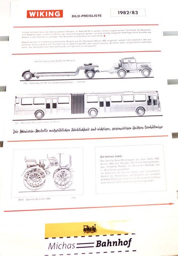 Wiking bild preisliste 1982 - bild-preisliste, 1982/83
