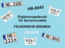 Mickon Ergänzungs Decals Feuerwehr Bremen passend für Herpa Busch Rietze 1:87 H0