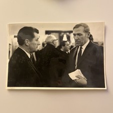 Fritz Walter und Bernd Trautmann Pressebild Unsigniert 