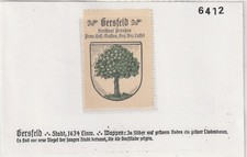 Reklamemarke Wappen von Gersfeld / Hessen (A4417)