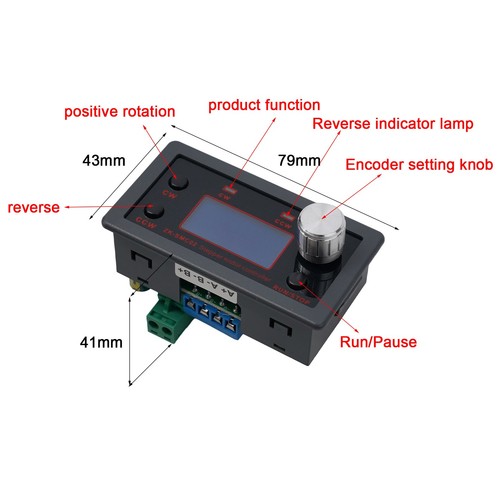 Stepper motor vorwärts - stepper,