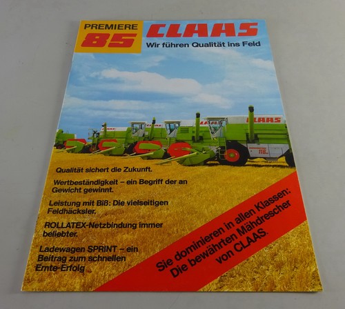 Prospekt broschüre claas - prospekt,