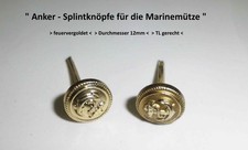 " Anker - Splintknöpfe für Schirmmützen "   BW  Marine