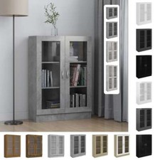 Büroschrank Aktenschrank Mehrzweckschrank Lagerschrank Holz Vitrinenschrank