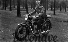Foto EMW R35 3 R 35 Neufahrzeug Frau Motorrad DDR Neuabzug vom Foto