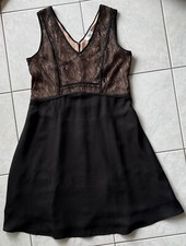 Noa Noa Kleid, schwarzer Stoffmix, Gr. S