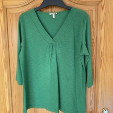 DEERBERG Blusenshirt grün M