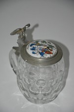 Studentika Bierkrug Nassovia zu Darmstadt Antik Glas Budde Reitzenstein Schmitz