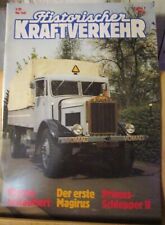 Historischer Kraftverkehr  03/1989, Vomag, Magirus, Primus-Schlepper II