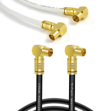 TV Antennenkabel gewinkelt 90° Koaxialkabel 4K UHD Koax Winkel Stecker Buchse HD