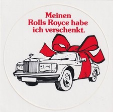 Alter Aufkleber/Sticker HUMOR