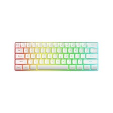 Mechanical Gaming Keyboard LED Backlit Keycap Keyboard 61 Keys Corded Computer