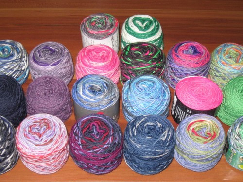 Wollpaket bunte marken - wollpaket,
