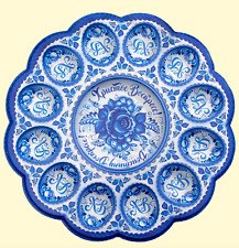 Osterteller Gzhel für 12 Eier und 1 Osterkuchen Ostern