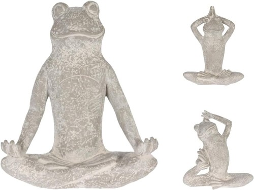 Yoga frosch dekofigur höhe - yoga, dekofigur,
