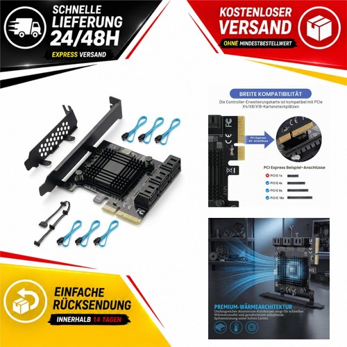 Pcie sata karte ports - zu,