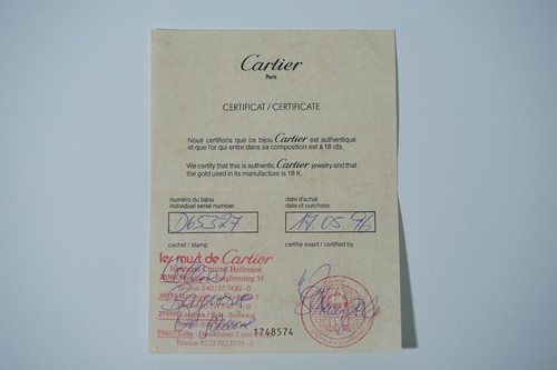 Cartier schmuck zertifikat vom - schmuck,