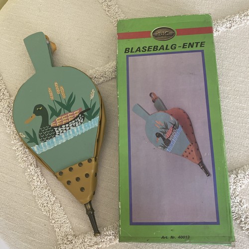Blasebalg ente vintage holz - vintage,