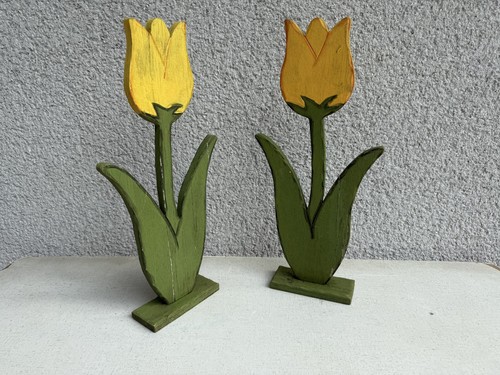 Tulpen aus holz bemalt 2 - tulpen,