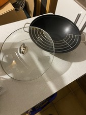 Wok mit Glasdeckel Wokpfanne