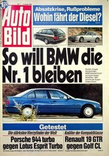 2) Auto Bild 01/1989 - Renault R 4 GTL in einer se - Porsche 944 Turbo mit 250PS