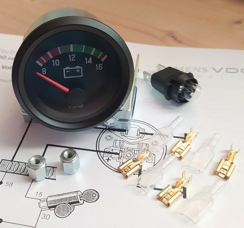 Vdo voltmeter 12v instrument - vdo,
