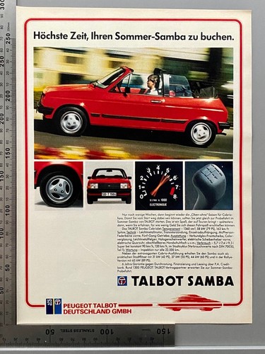 Talbot samba cabrio oldtimer - samba,