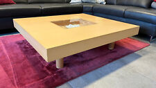 Moderner hochwertiger Couchtisch Modell Keiko, Holz Ahorn, 115 x 105 x 32 cm