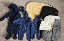 5xArtikel für Herbst und Winter. Lammfell-und Winter-Fußsack,3xWinteroverall.